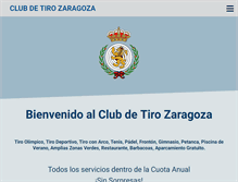 Tablet Screenshot of clubdetirozaragoza.es
